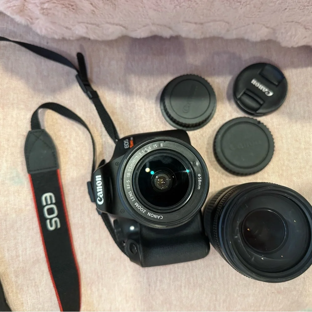 Canon Black DSLR Camera with Accessories